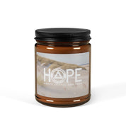 HOPE Windswept Seashore One Day at a Time No Matter What AA NA Slogans Sayings 12-step Sobriety Recovery Gifts Scented Soy Candle (Multi-Size, Amber Jar)