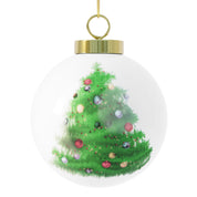 Home for Christmas Family Around Tree Addicts Rehab Recovery Clean and Sober 12-step 2024 Ceramic Hanging Holiday Christmas Tree Ornament