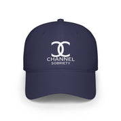 Channel Sobriety Luxury-Like High Fashion Fun Humor Motivational Inspired AA NA 12-step Sober Recovery Gift White Logo Low Profile Baseball Cap