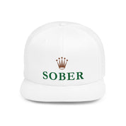 Sober Luxury-Like High Fashion Fun Humor Motivational Inspired AA NA 12-step Sobriety Recovery Gift Flat Bill Snapback