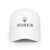 Sober Luxury-Like High Fashion Fun Humor Motivational Inspired AA NA 12-step Sobriety Recovery Gift Low Profile Baseball Cap