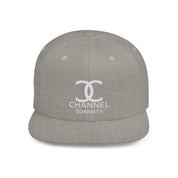 Channel Sobriety Luxury-Like High Fashion Fun Humor Motivational Inspired AA NA 12-step Sober Recovery Gift White Logo Flat Bill Snapback