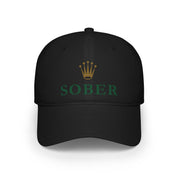 Sober Luxury-Like High Fashion Fun Humor Motivational Inspired AA NA 12-step Sobriety Recovery Gift Low Profile Baseball Cap