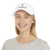 Sober Luxury-Like High Fashion Fun Humor Motivational Inspired AA NA 12-step Sobriety Recovery Gift Low Profile Baseball Cap