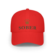 Sober Luxury-Like High Fashion Fun Humor Motivational Inspired AA NA 12-step Sobriety Recovery Gift Low Profile Baseball Cap