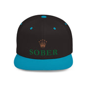 Sober Luxury-Like High Fashion Fun Humor Motivational Inspired AA NA 12-step Sobriety Recovery Gift Flat Bill Snapback