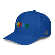 Sober Smiley Face Multi color Fun Humor Motivational Inspired AA NA Sobriety Recovery 12-step Gifts Adidas performance cap