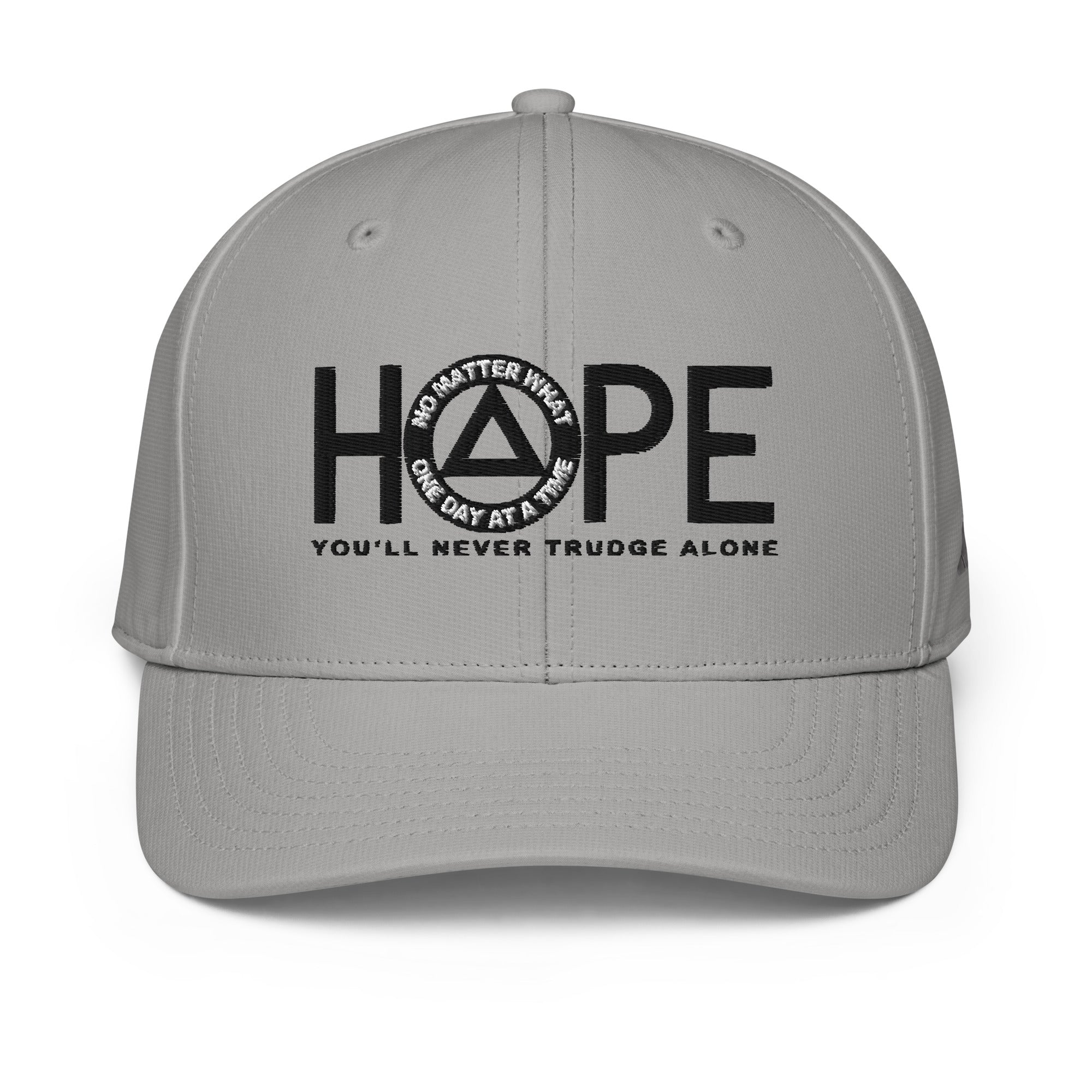 HOPE AA NA Black Logo No Matter What One Day at a Time Jakey Brand Adidas performance cap