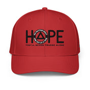 HOPE AA NA Black Logo No Matter What One Day at a Time Jakey Brand Adidas performance cap