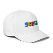 Sober Smiley Face Multi color Fun Humor Motivational Inspired AA NA Sobriety Recovery 12-step Gifts Adidas performance cap