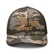No Matter What Club AA NA 12-step Recovery Slogans Sayings Support Camouflage Mesh Snapback hat