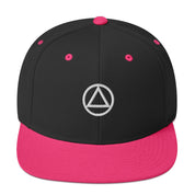 AA NA Circle Triangle Logo White Clean Sober 12-step Recovery Support Gift Modern Snapback Hat