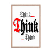 Think Think Think AA NA Alcoholic Addict Recovery Sayings Slogans 12-Step Meeting Decoration Inspirational Wall Poster