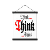 Think think think AA NA 12-step Recovery Meeting Room Wall Poster with hangers