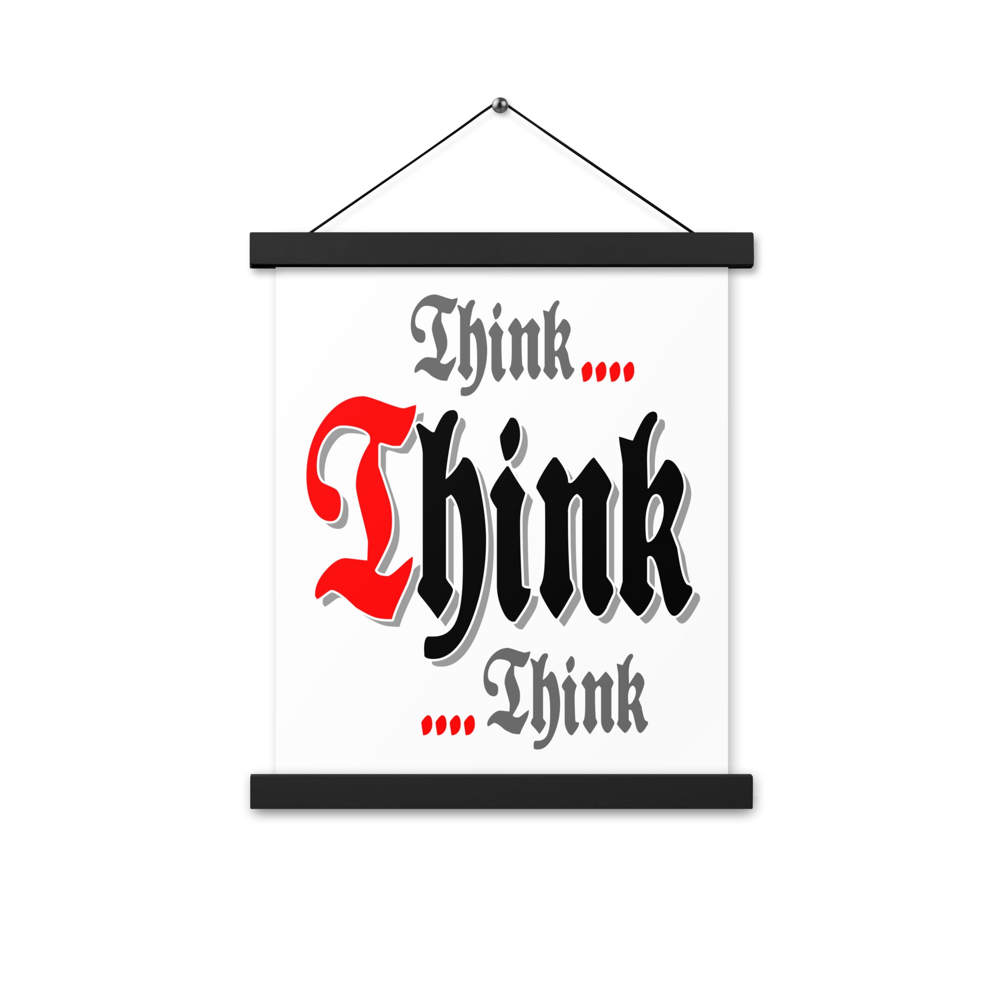 Think think think AA NA 12-step Recovery Meeting Room Wall Poster with hangers