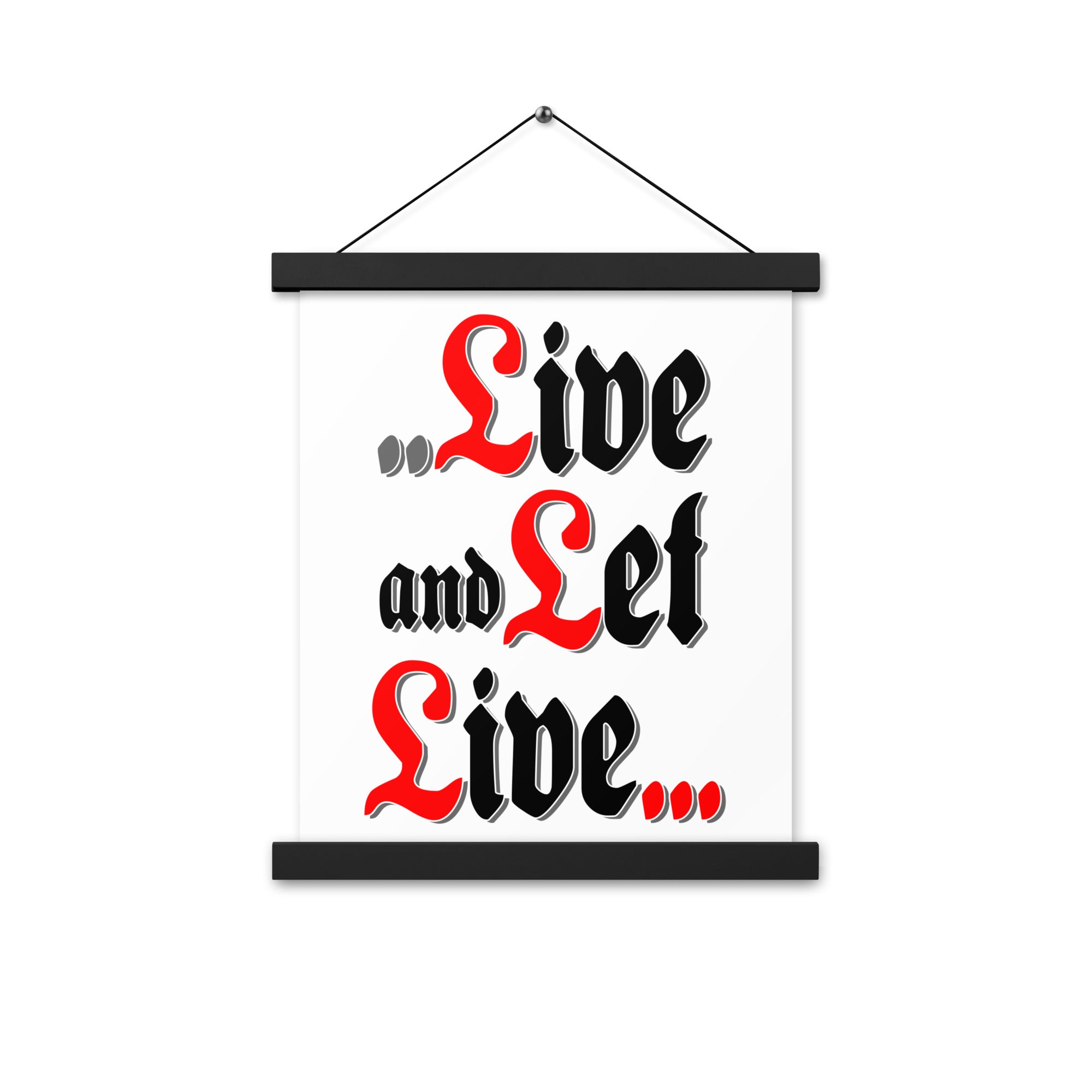 Live and Let Live AA NA 12-step Recovery Meeting Room Wall Poster with hangers