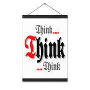 Think think think AA NA 12-step Recovery Meeting Room Wall Poster with hangers