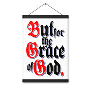 But for the Grace of God AA NA 12-step Recovery Meeting Room Wall Poster with hangers