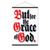 But for the Grace of God AA NA 12-step Recovery Meeting Room Wall Poster with hangers