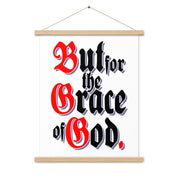 But for the Grace of God AA NA 12-step Recovery Meeting Room Wall Poster with hangers