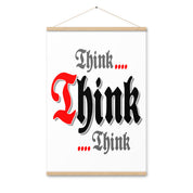 Think think think AA NA 12-step Recovery Meeting Room Wall Poster with hangers