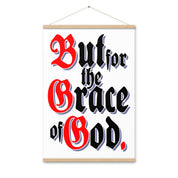 But for the Grace of God AA NA 12-step Recovery Meeting Room Wall Poster with hangers