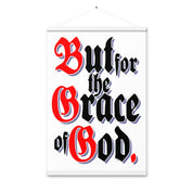 But for the Grace of God AA NA 12-step Recovery Meeting Room Wall Poster with hangers