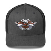 Motorcycle Wings Sober Cycles One Day at a Time No Matter What AA NA Slogans Sayings 12-Step Recovery Gifts Retro mesh snapback hat