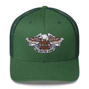 Motorcycle Wings Sober Cycles One Day at a Time No Matter What AA NA Slogans Sayings 12-Step Recovery Gifts Retro mesh snapback hat