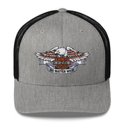 Motorcycle Wings Sober Cycles One Day at a Time No Matter What AA NA Slogans Sayings 12-Step Recovery Gifts Retro mesh snapback hat