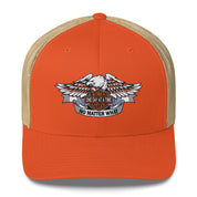 Motorcycle Wings Sober Cycles One Day at a Time No Matter What AA NA Slogans Sayings 12-Step Recovery Gifts Retro mesh snapback hat