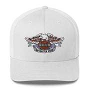 Motorcycle Wings Sober Cycles One Day at a Time No Matter What AA NA Slogans Sayings 12-Step Recovery Gifts Retro mesh snapback hat