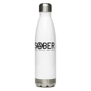 SOBER Happy Joyful Free AA NA Clean Sobriety Rehab Recovery Inspiring Sayings Slogans stainless steel water btl