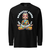 Namastay Sober Female Let that Shit Go AA NA 12-step Recovery Fun Humor Motivational Inspired Support Gifts