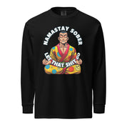 Namastay Sober Male Let that Shit Go AA NA 12-step Recovery Fun Humor Motivational Inspired Support Gifts