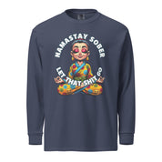 Namastay Sober Female Let that Shit Go AA NA 12-step Recovery Fun Humor Motivational Inspired Support Gifts