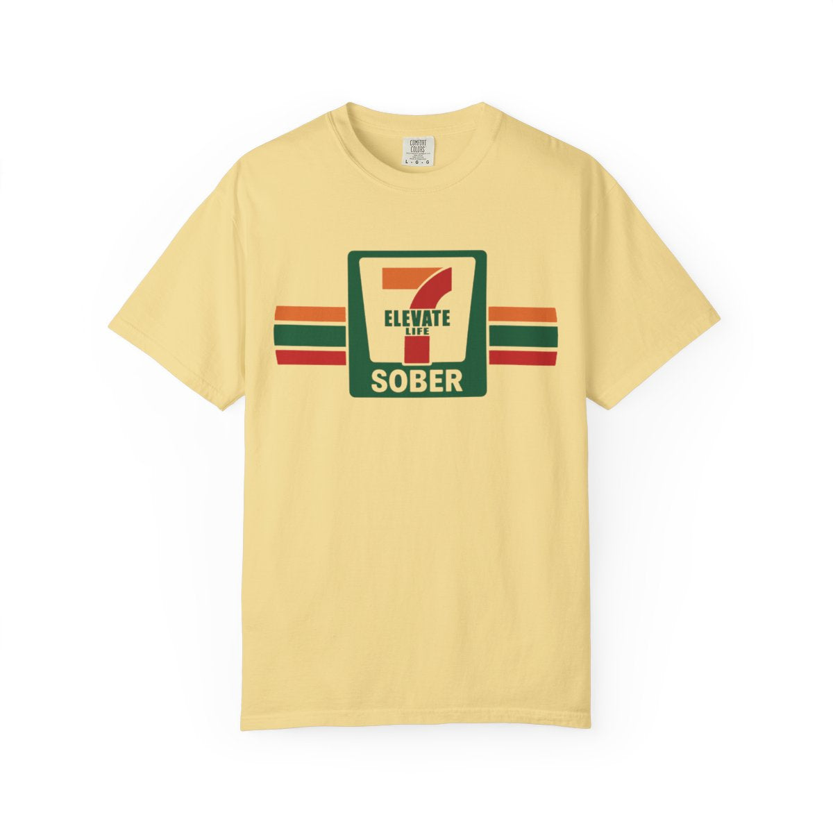 Seven Elevate Life Sober Parody Funny Pop Art Recovery Rehab 12-step Milestone Birthday Humor gift Unisex T-Shirt