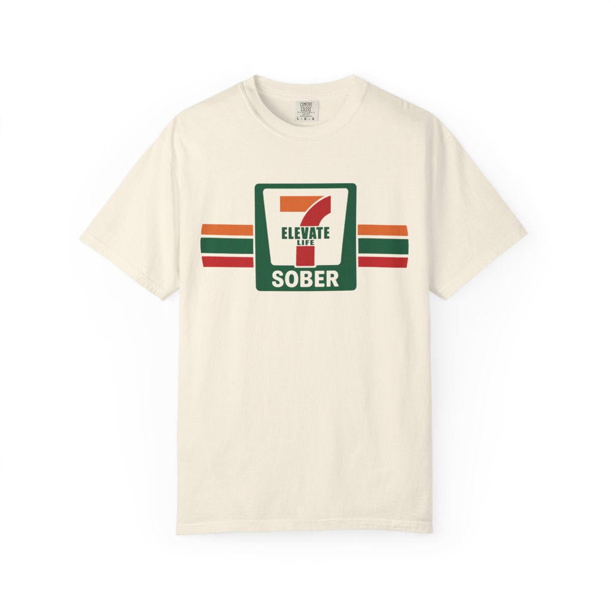 Seven Elevate Life Sober Parody Funny Pop Art Recovery Rehab 12-step Milestone Birthday Humor gift Unisex T-Shirt