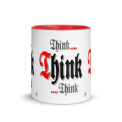 Meeting Poster Think Think Think AA NA Slogan Sayings Mug with Color Inside